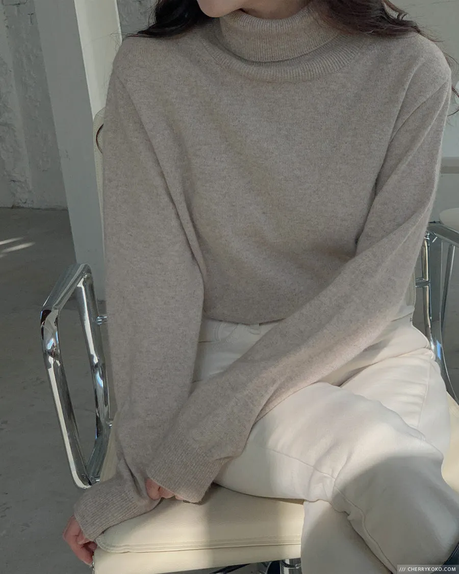 How Things Change High Neck Knit Sweater