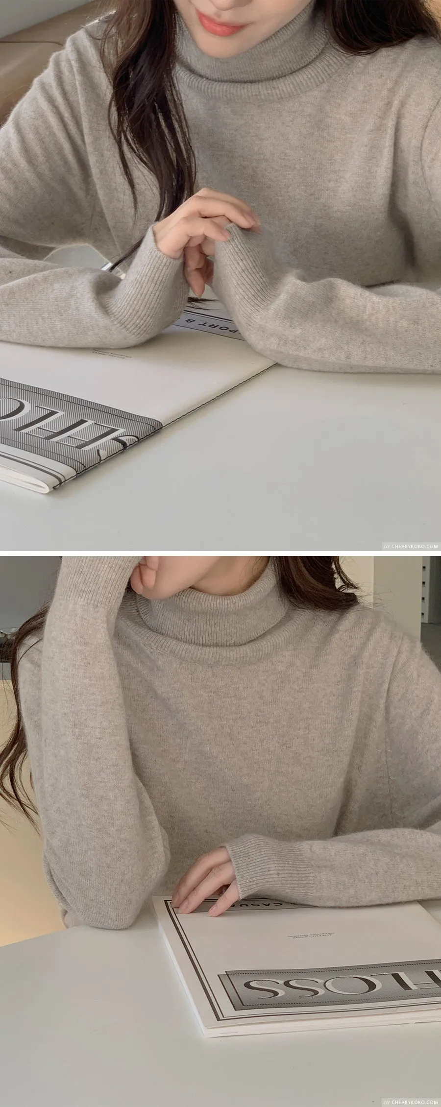 How Things Change High Neck Knit Sweater