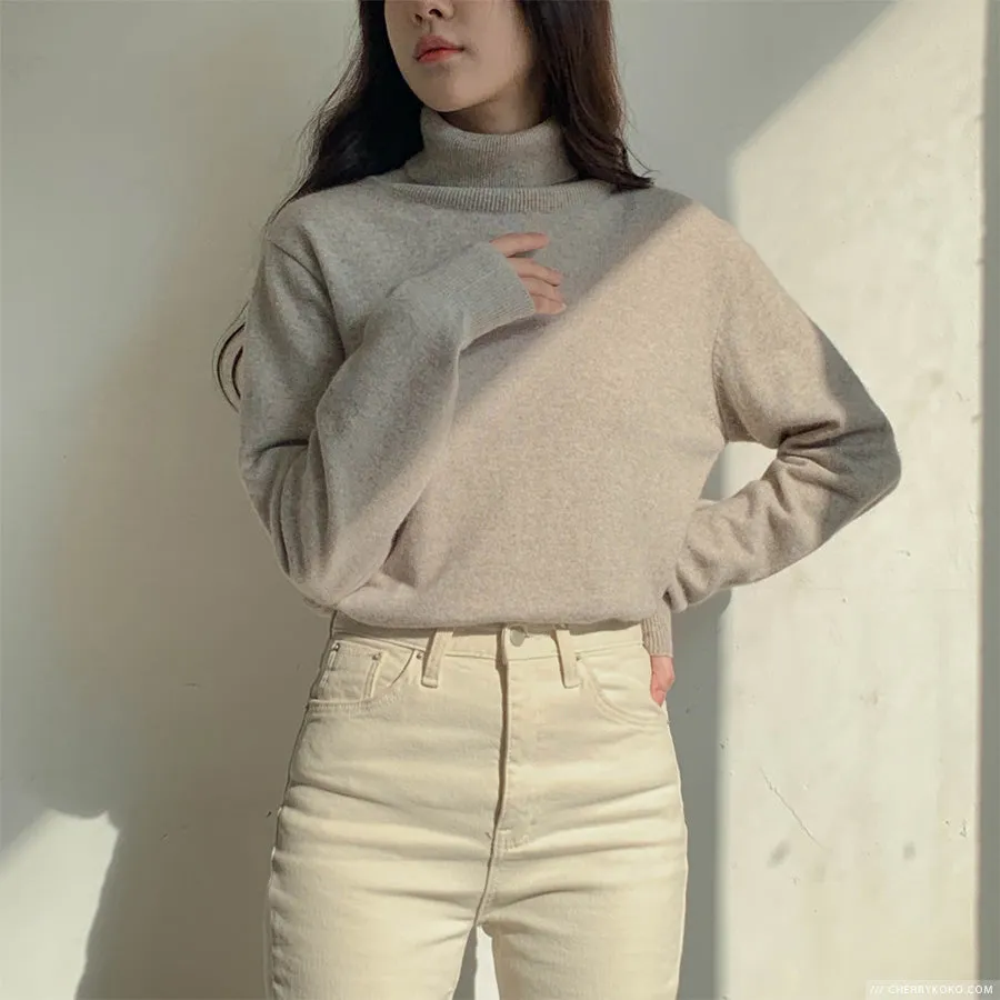 How Things Change High Neck Knit Sweater