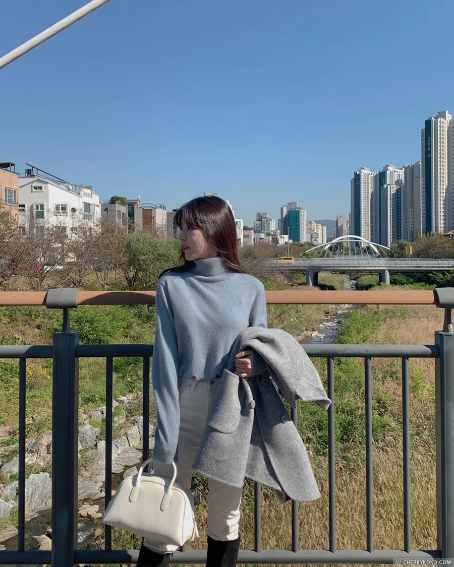 How Things Change High Neck Knit Sweater