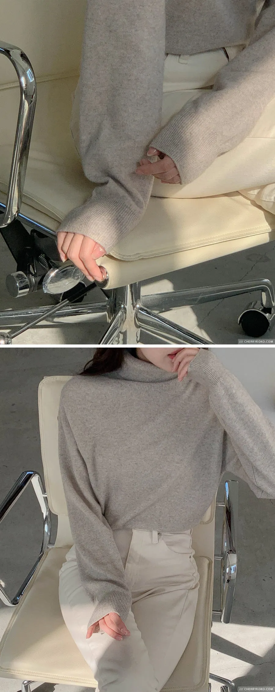 How Things Change High Neck Knit Sweater