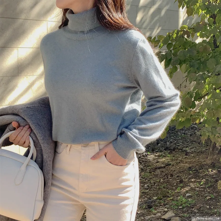How Things Change High Neck Knit Sweater