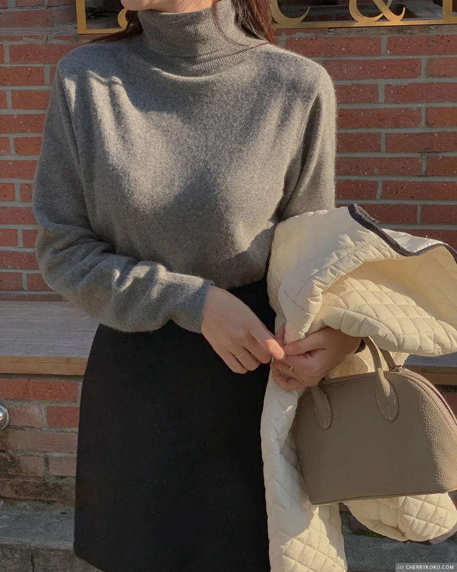 How Things Change High Neck Knit Sweater