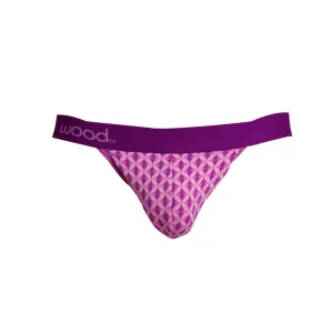 Jock Strap in Purple Interlock by Wood Underwear