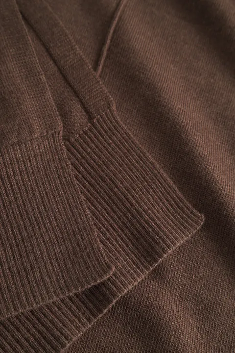 KATJA MERINO KNIT - BROWN