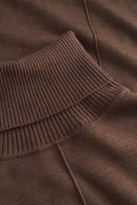 KATJA MERINO KNIT - BROWN
