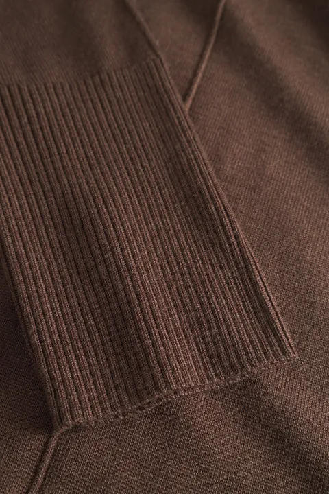 KATJA MERINO KNIT - BROWN