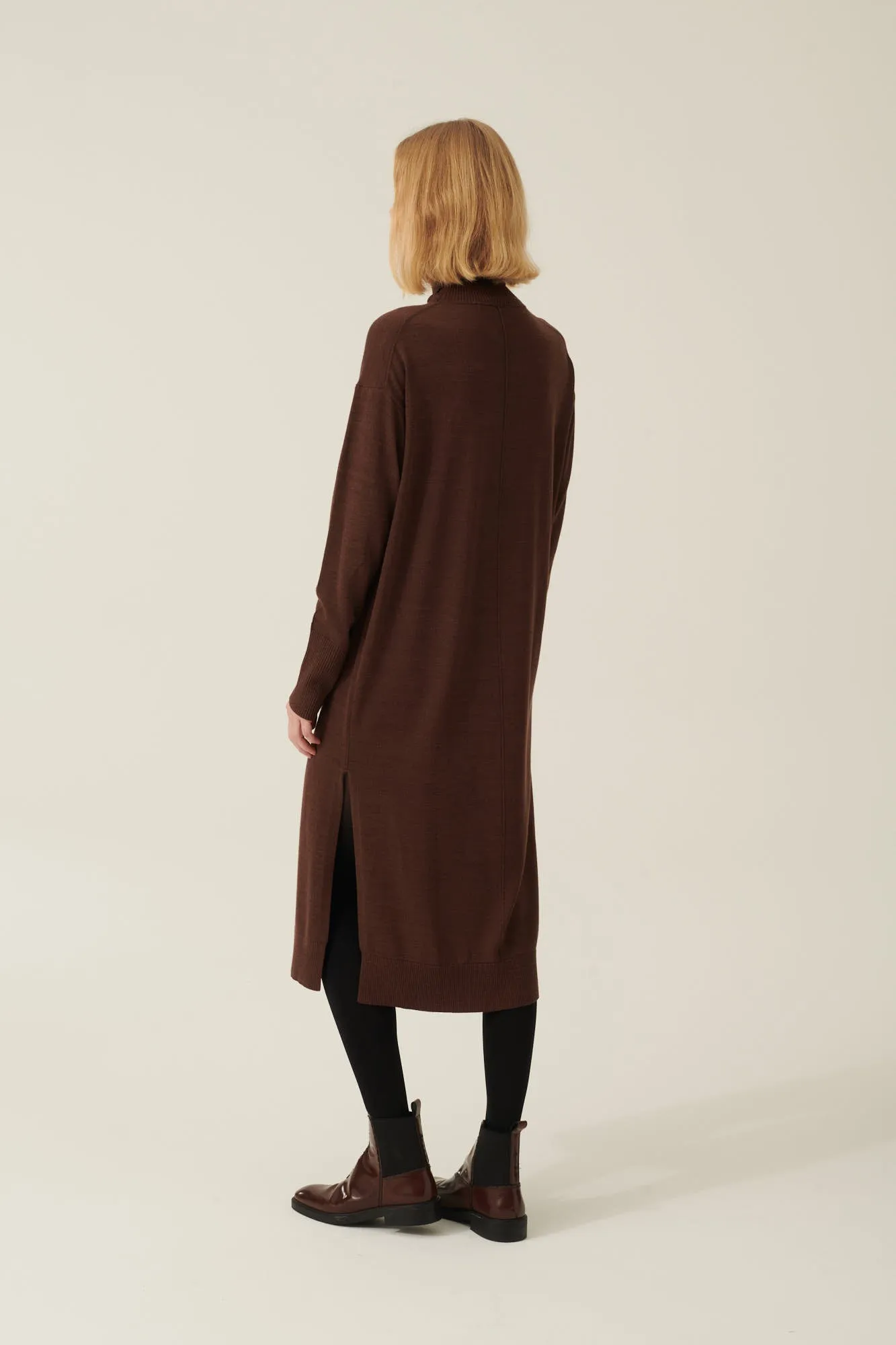 KATJA MERINO KNIT - BROWN