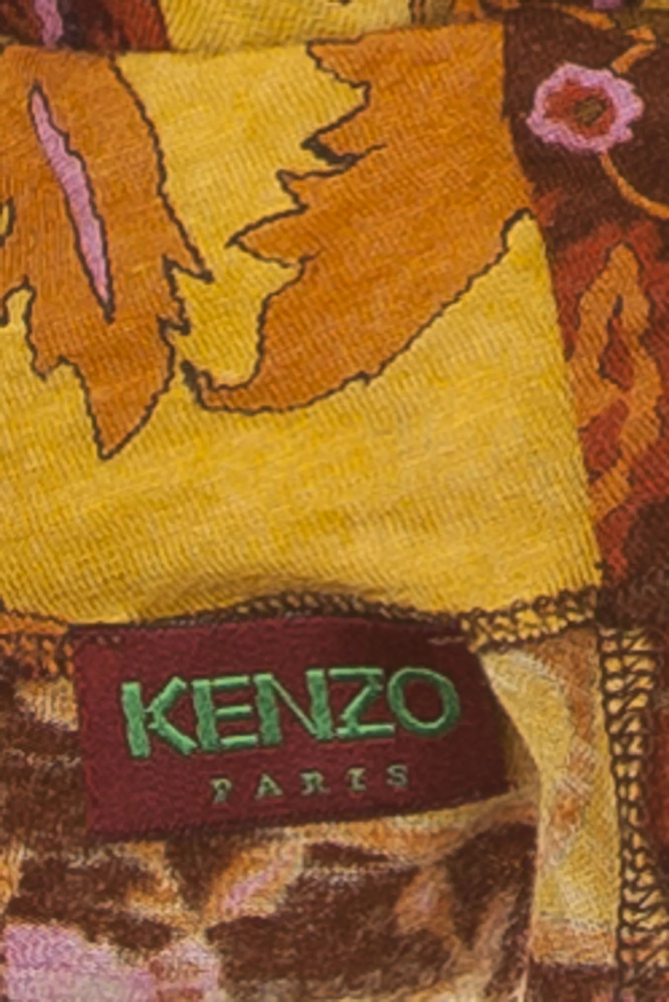 Kenzo - Floral 3/4 Sleeve Turtleneck Blouse -Size S