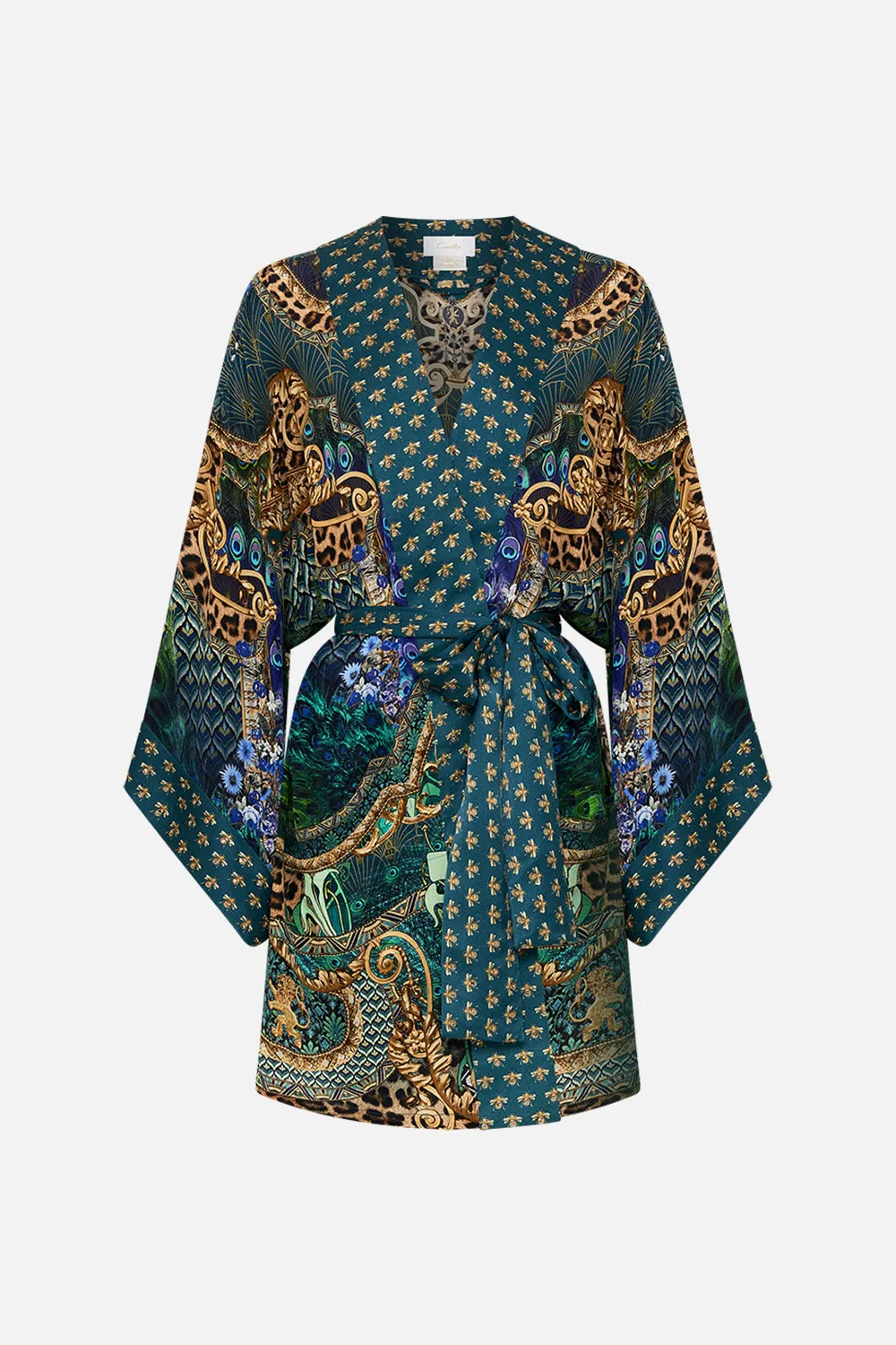 KIMONO WITH TIE BELT FAN DANCE