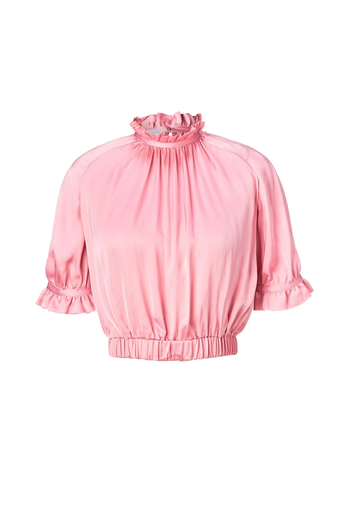 LACY Ruffle Neck Top