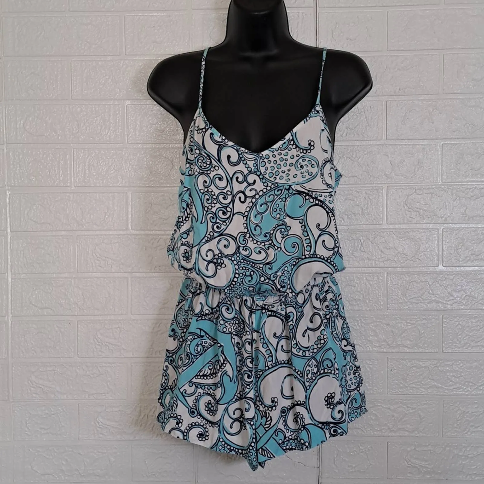Lilly Pulitzer Deanna Romper Shape Up or Ship Out