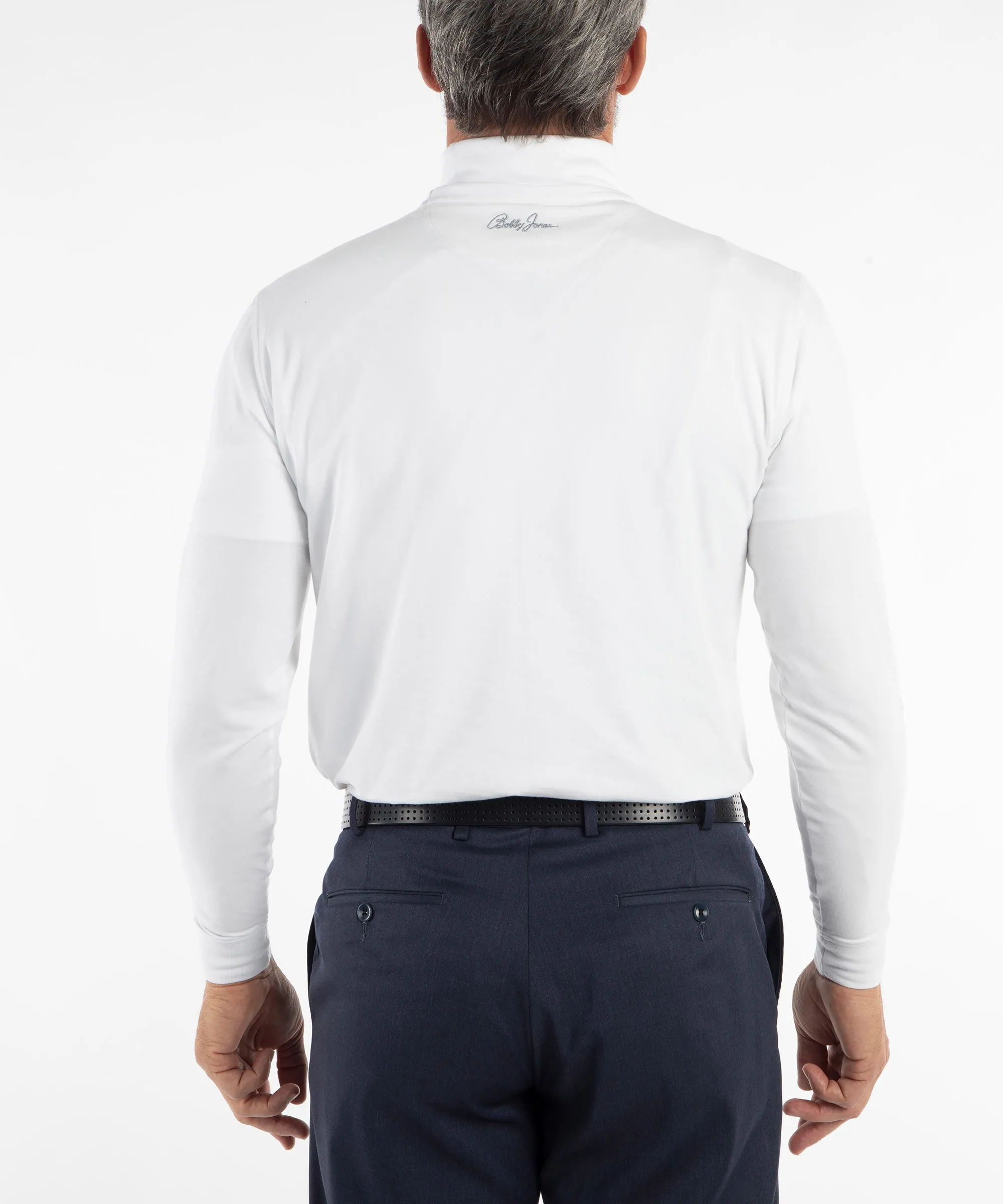 Liquid Stretch Cotton Long Sleeve Turtleneck Shirt