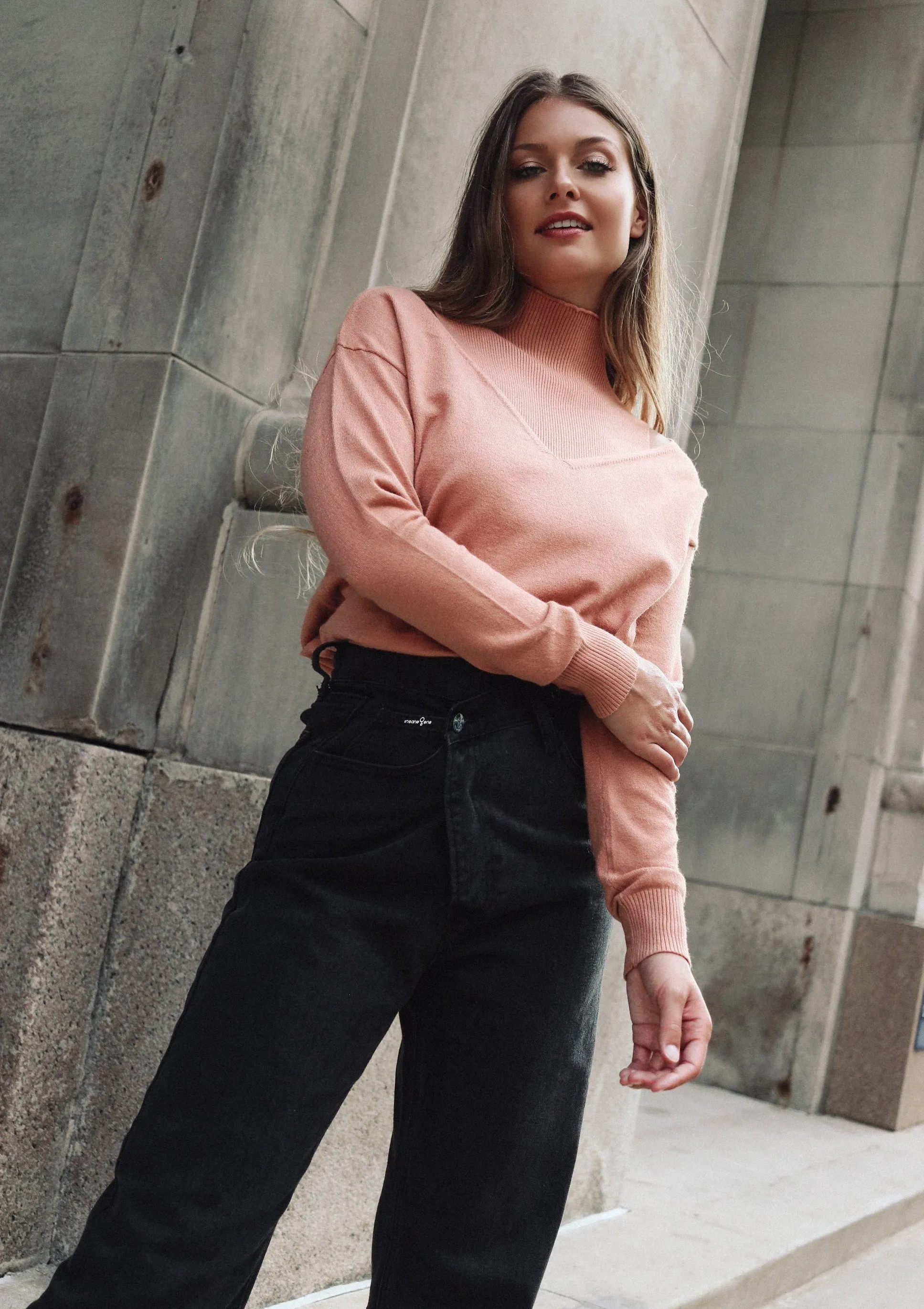 Lou Clay Layered Sweater