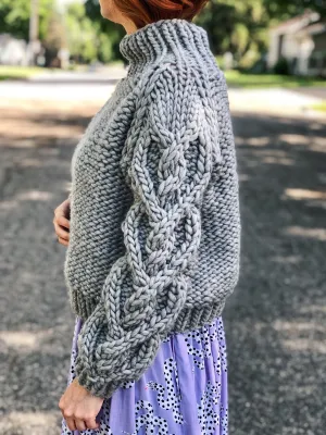 MADE TO ORDER : Heart Meet Sleeve Sweater