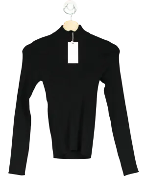 MANGO Black Turtleneck Knit Sweater UK S