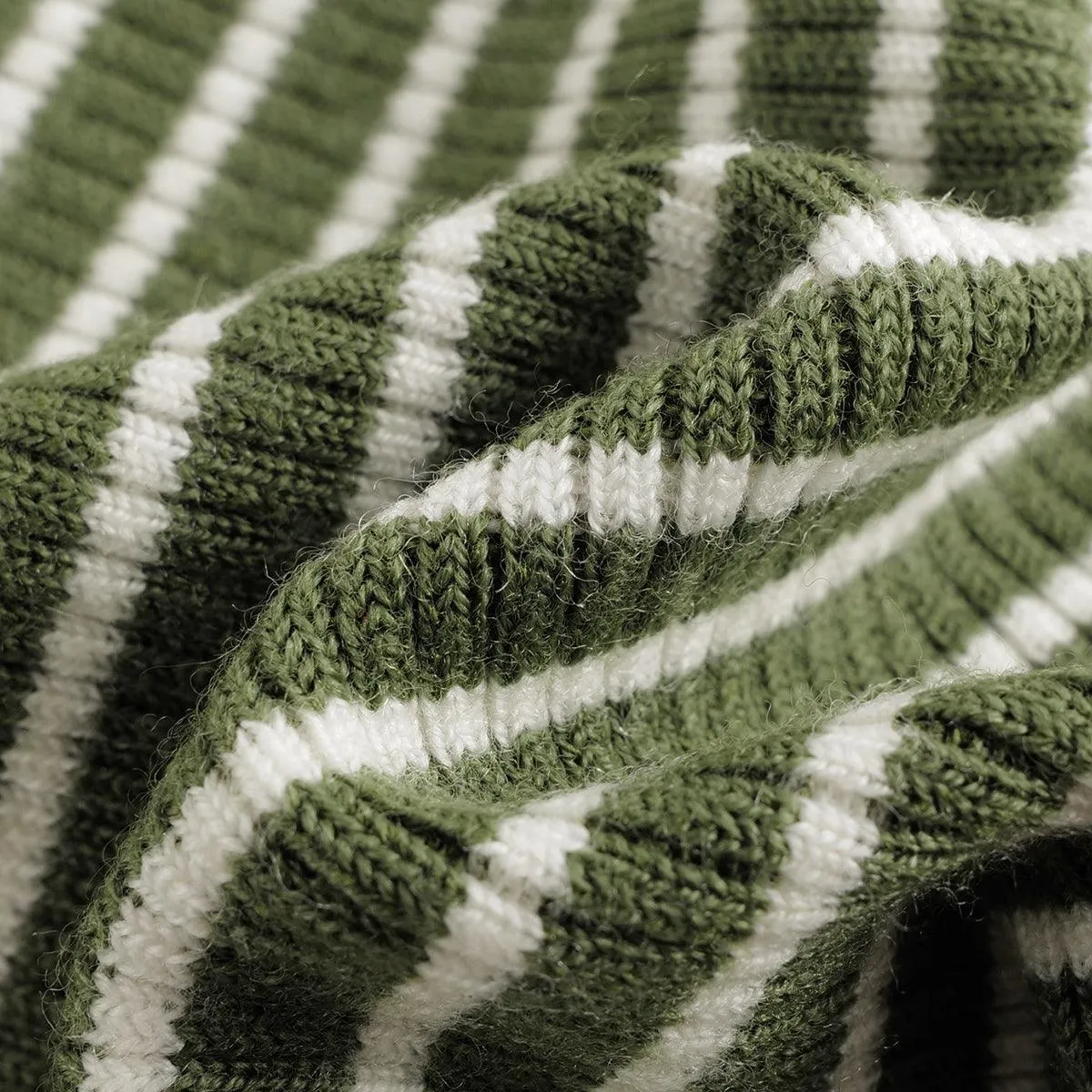 MARC & JANIE Girls Wool Stripe High Stretch Turtleneck Sweater 231970