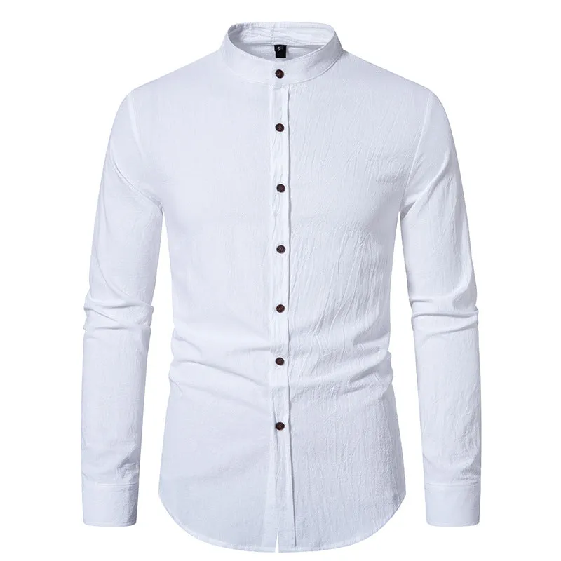 Men Turtleneck Long Sleeves Shirt