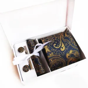 Men's Accessory Paisley Tie Gift Box Set