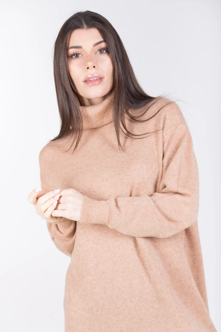 Minimal turtleneck sweater dress wholesale