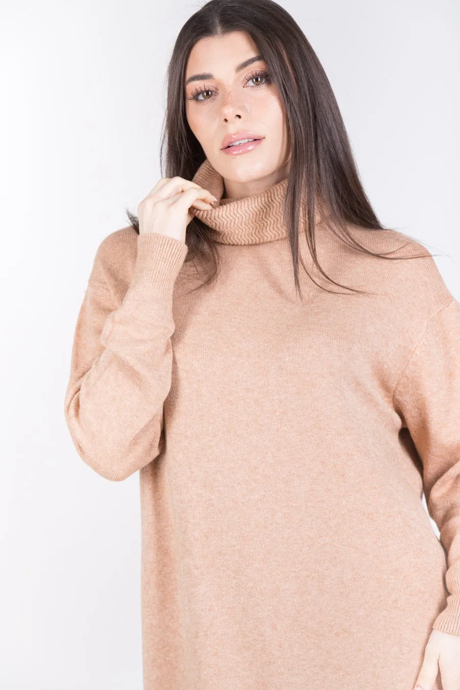 Minimal turtleneck sweater dress wholesale