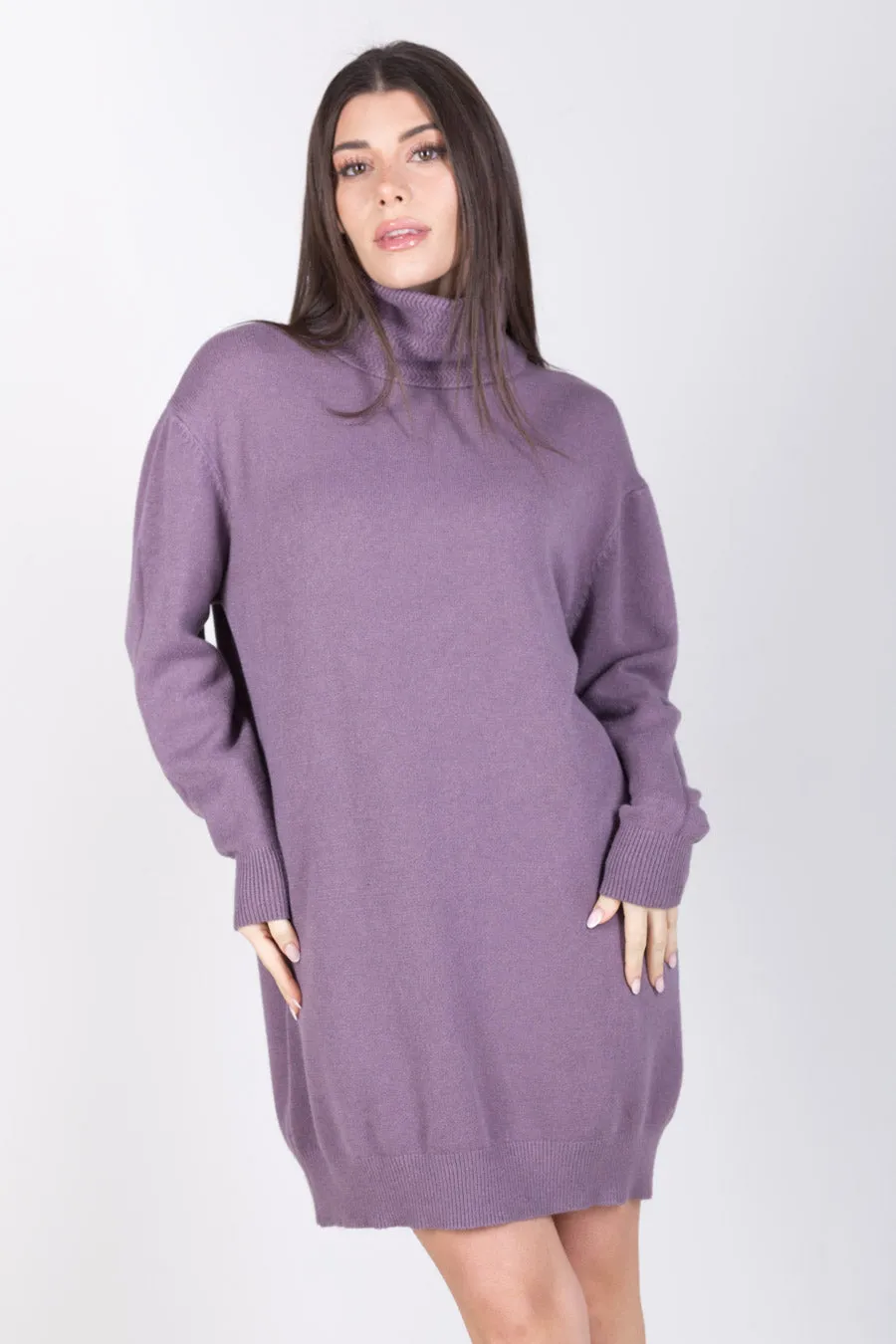 Minimal turtleneck sweater dress wholesale