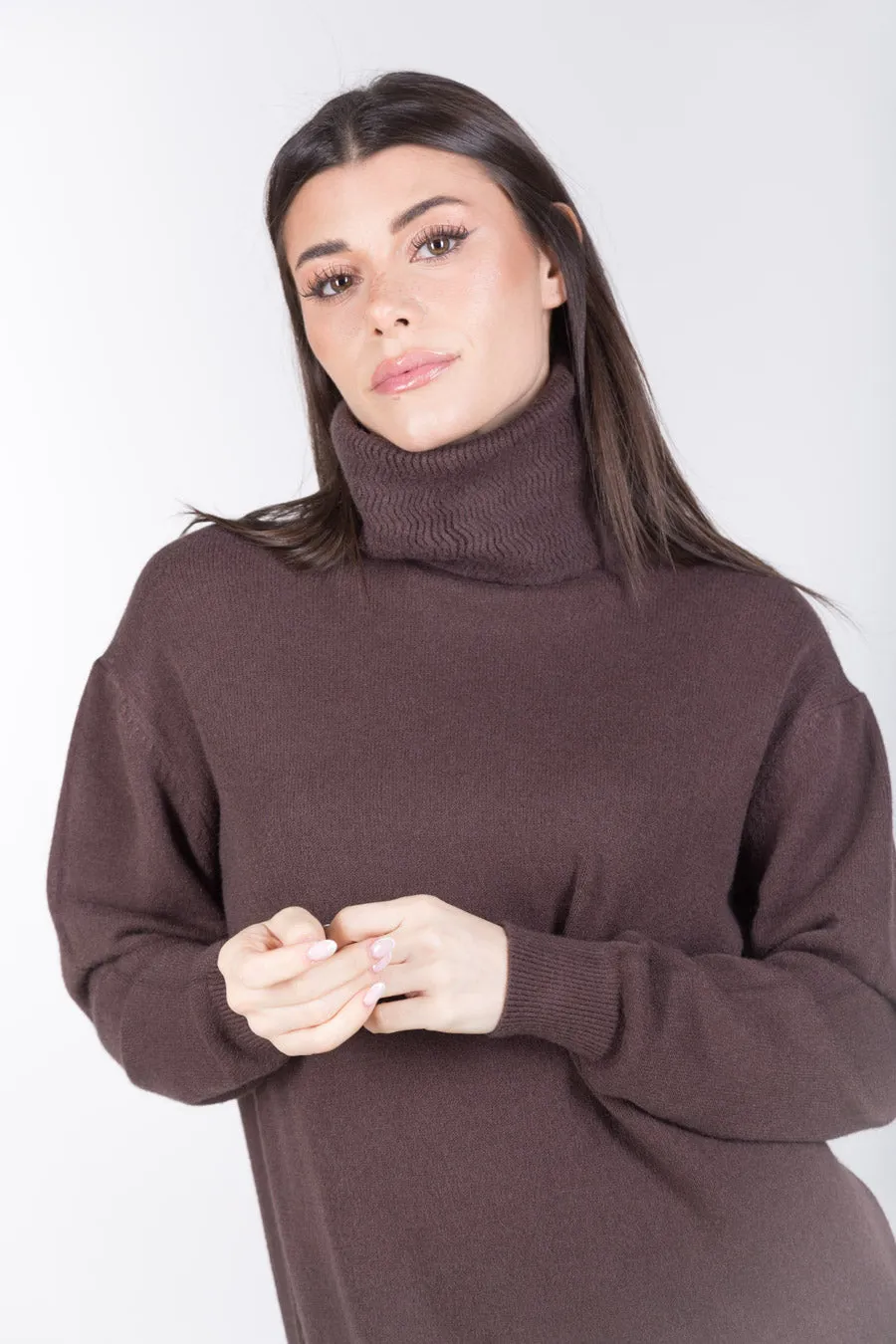 Minimal turtleneck sweater dress wholesale