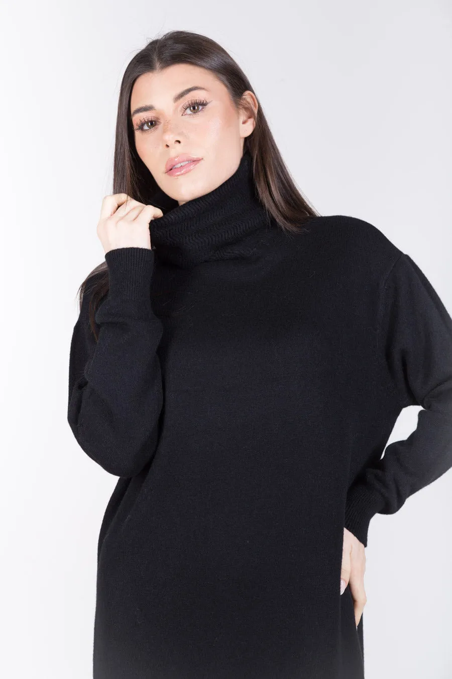 Minimal turtleneck sweater dress wholesale