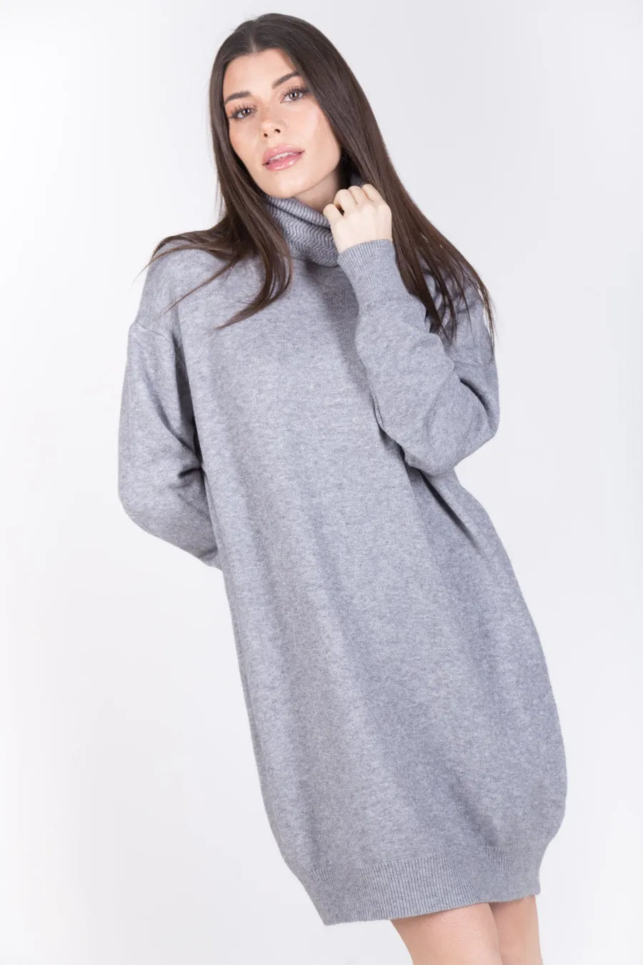 Minimal turtleneck sweater dress wholesale