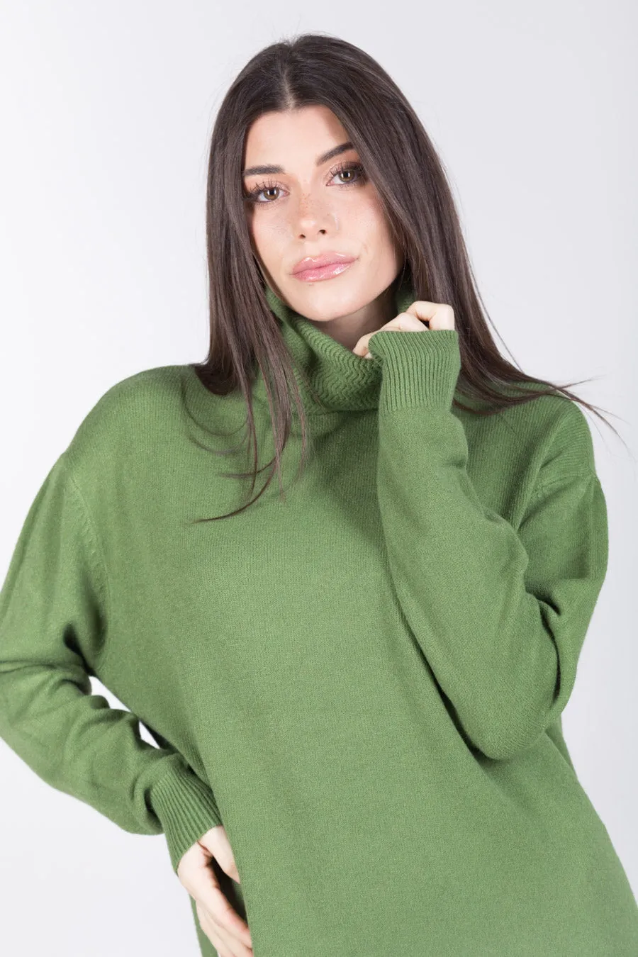 Minimal turtleneck sweater dress wholesale