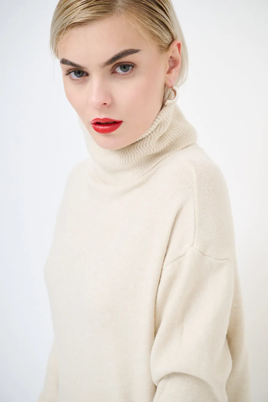 Minimal turtleneck sweater dress wholesale