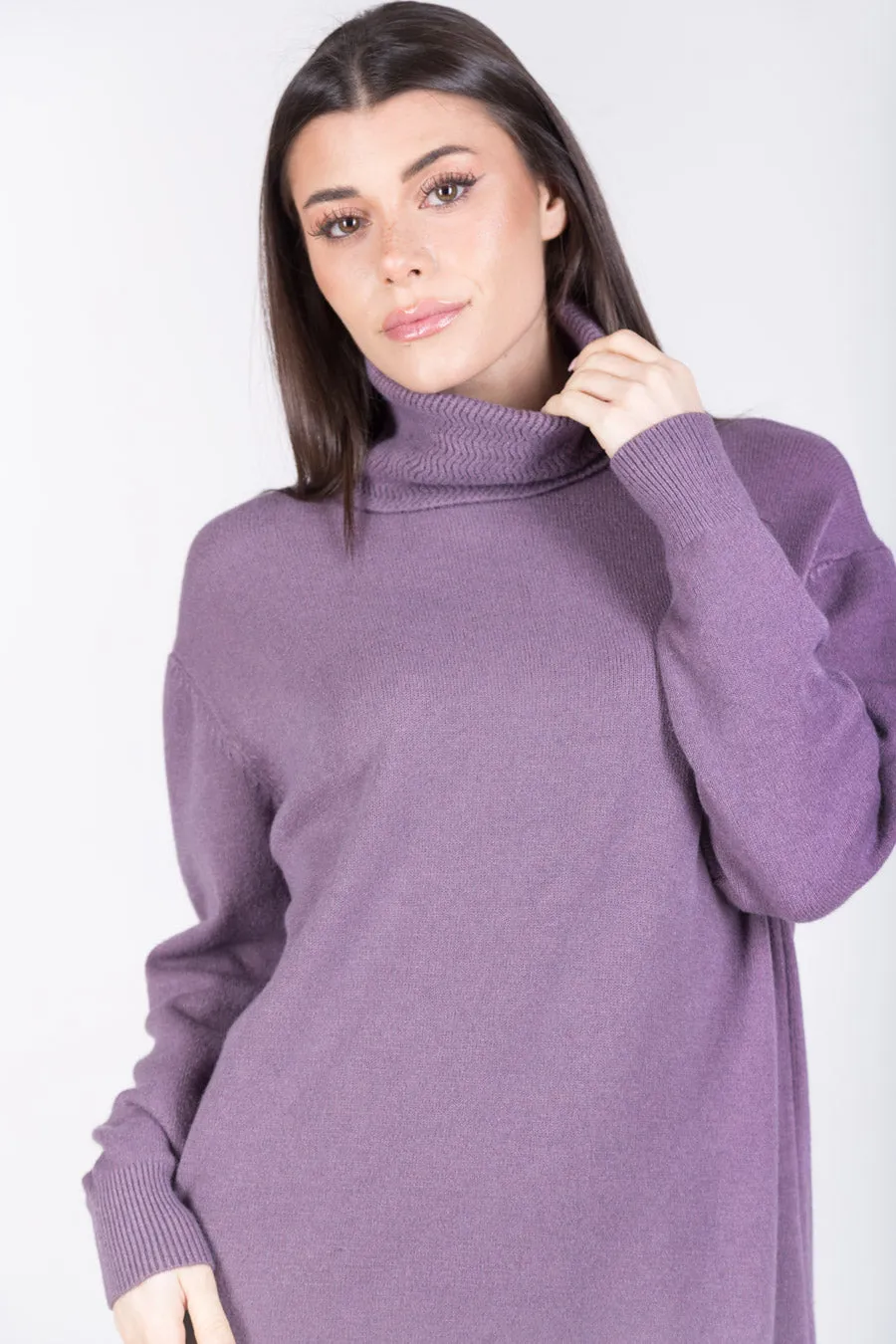 Minimal turtleneck sweater dress wholesale