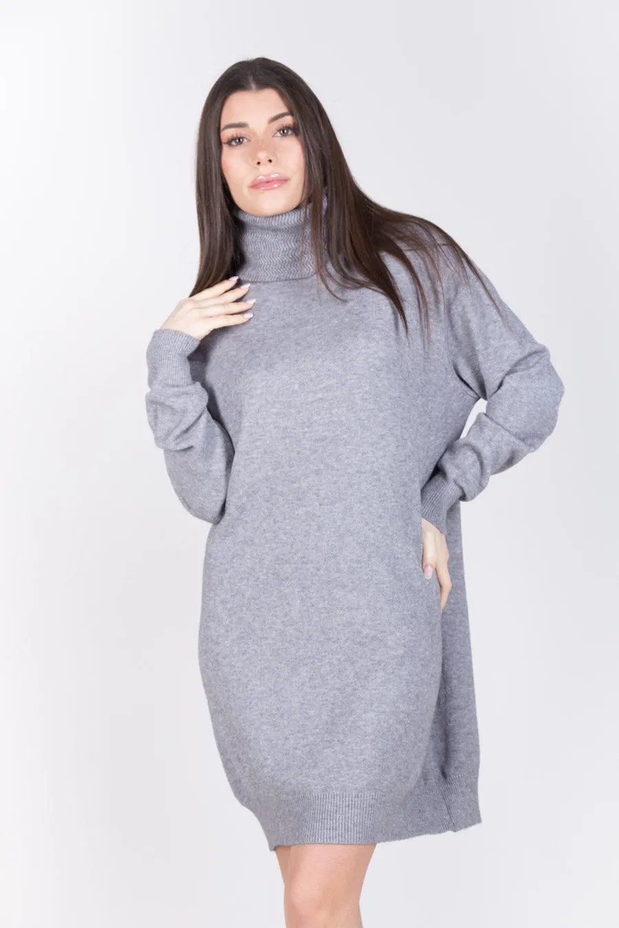 Minimal turtleneck sweater dress wholesale