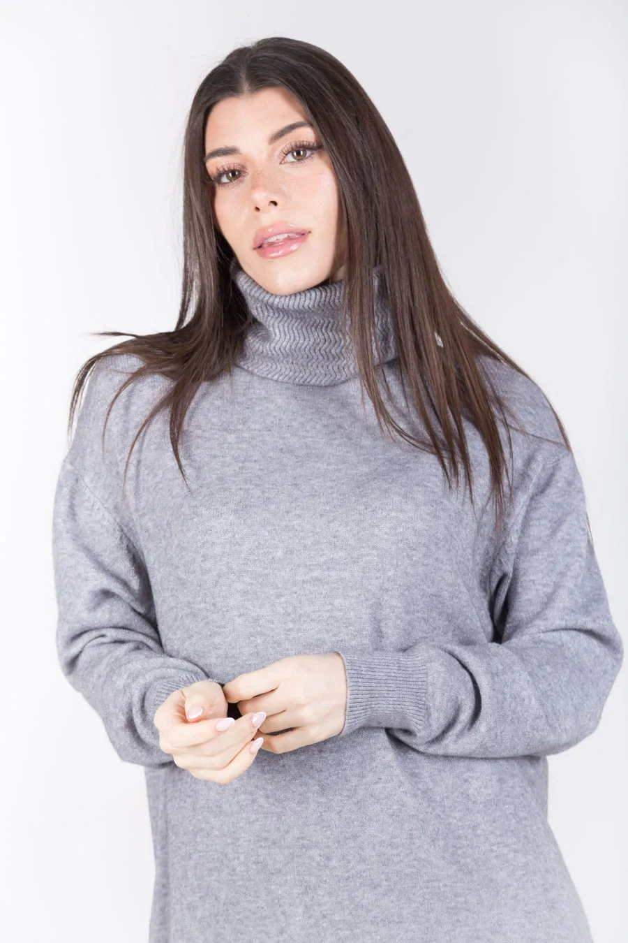 Minimal turtleneck sweater dress wholesale