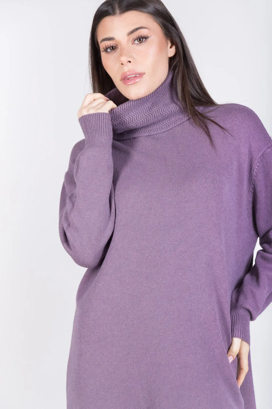 Minimal turtleneck sweater dress wholesale