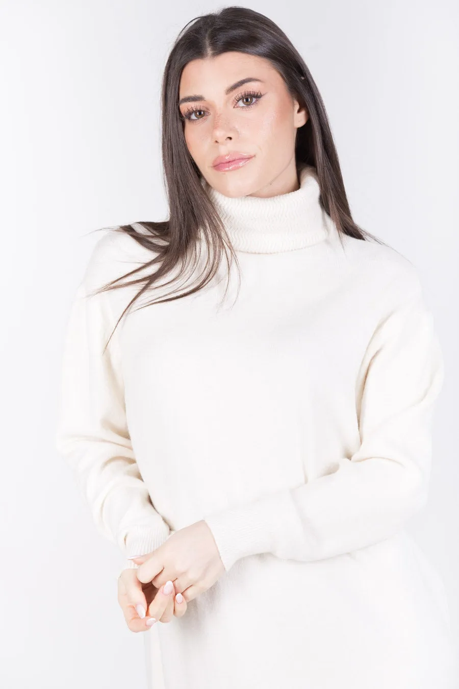 Minimal turtleneck sweater dress wholesale