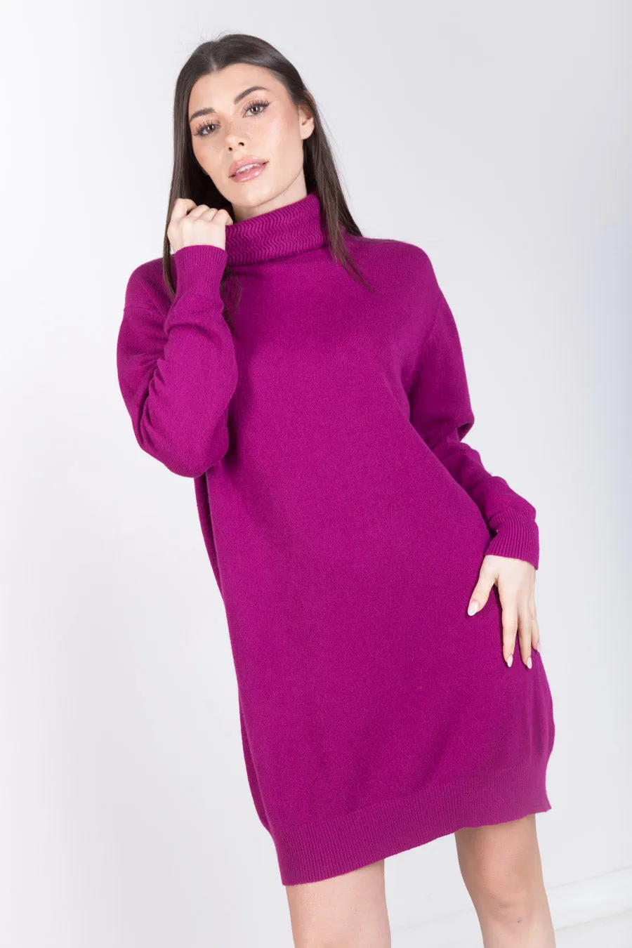 Minimal turtleneck sweater dress wholesale