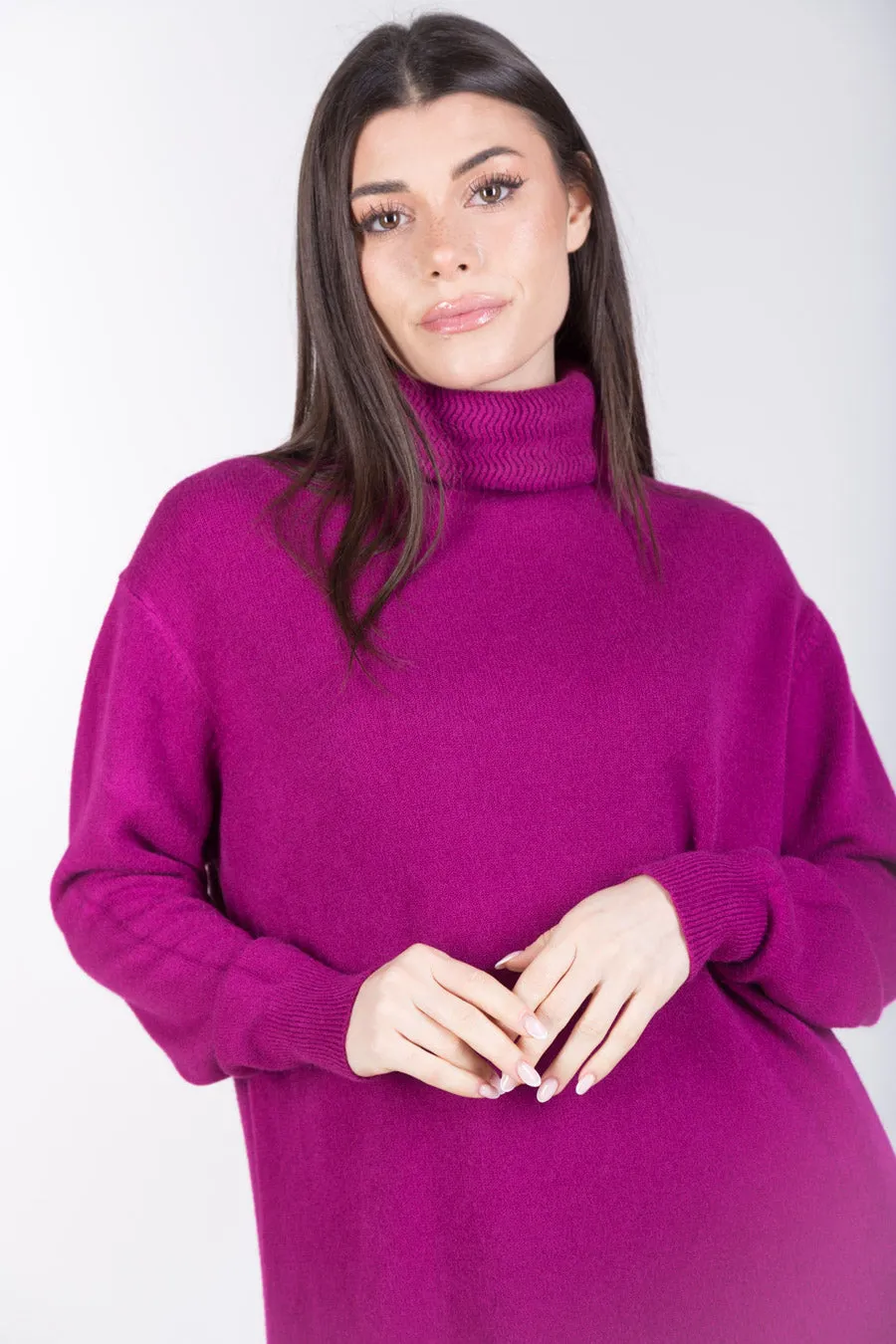 Minimal turtleneck sweater dress wholesale