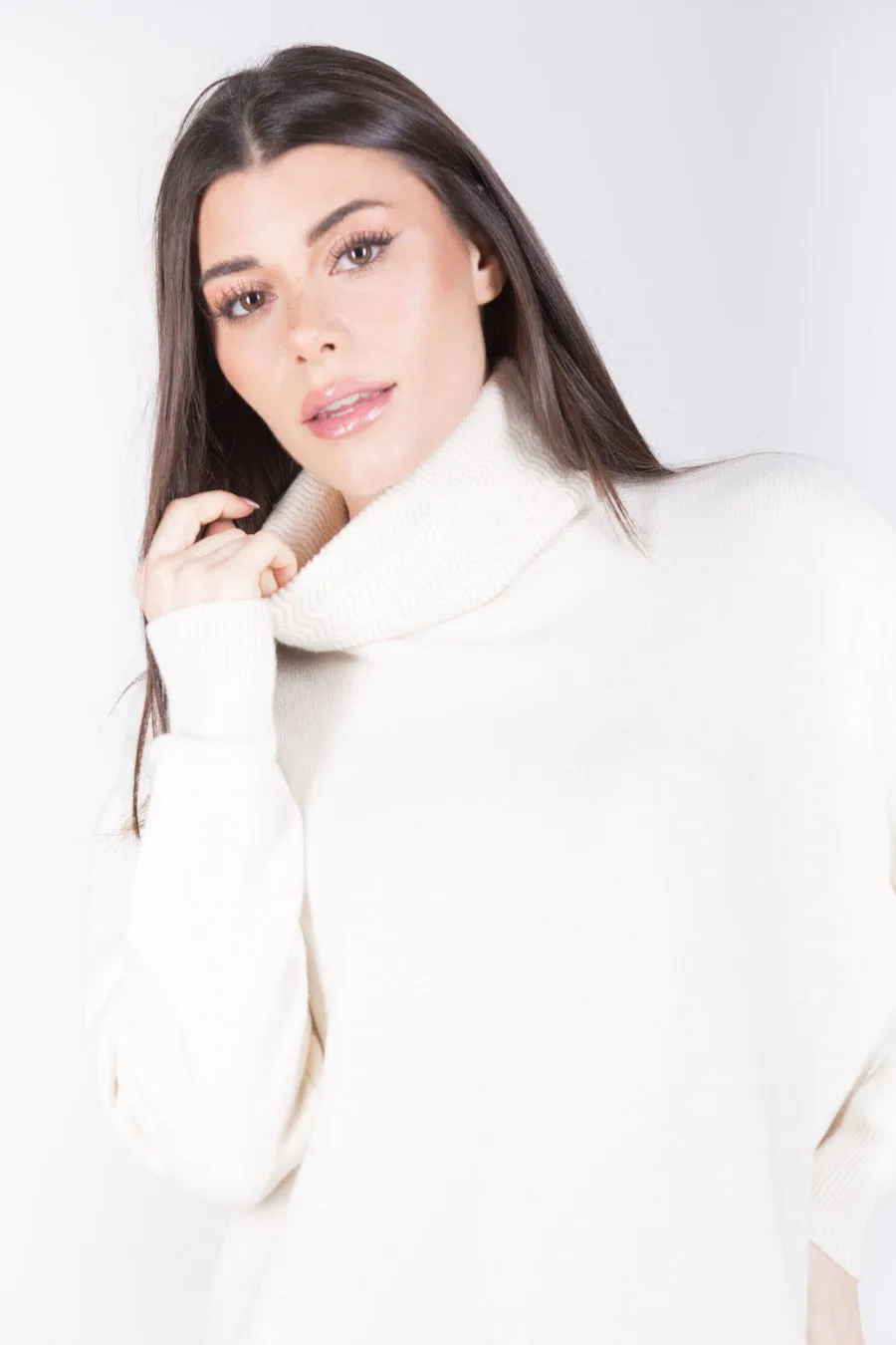 Minimal turtleneck sweater dress wholesale
