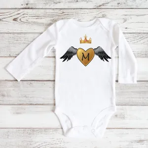 Monogram Baby Bodysuit - Dark Angel