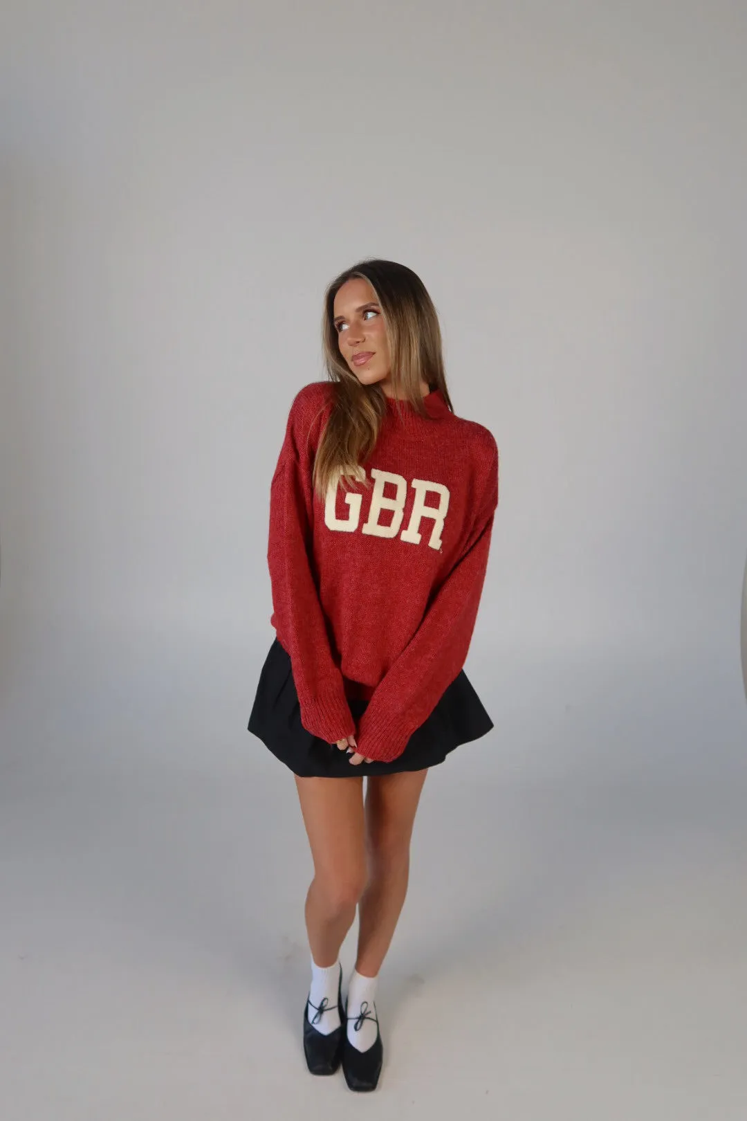Nebraska Varsity Sweater In Red