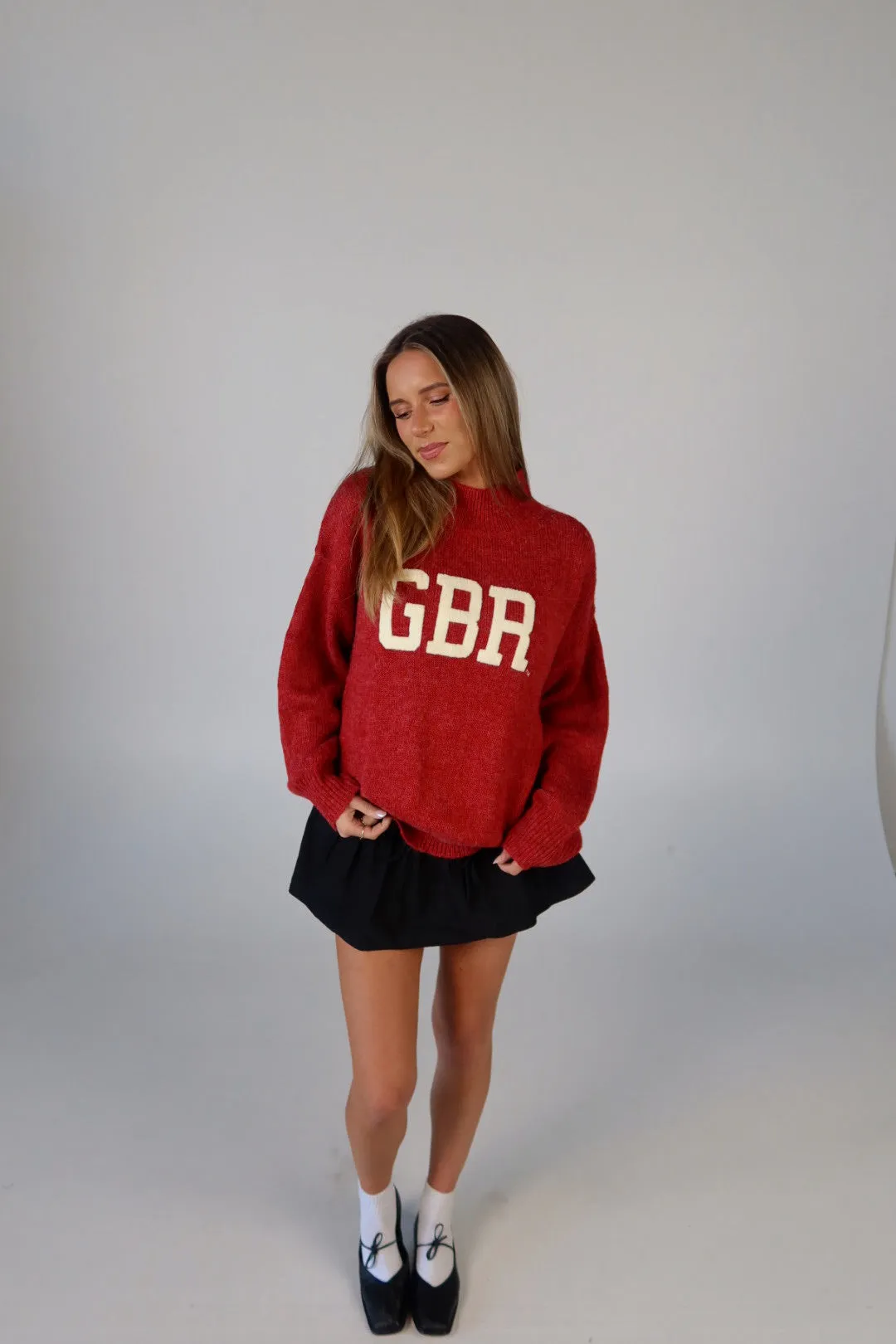 Nebraska Varsity Sweater In Red