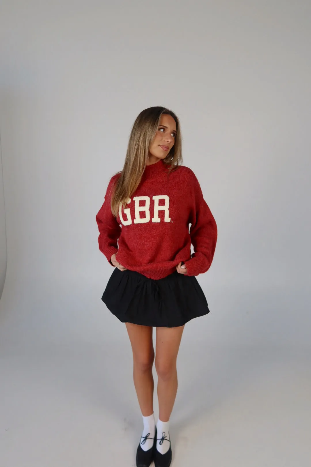 Nebraska Varsity Sweater In Red
