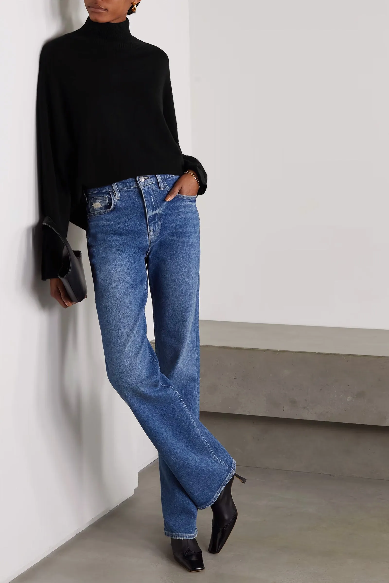   NET SUSTAIN Murano Cashmere Turtleneck Sweater