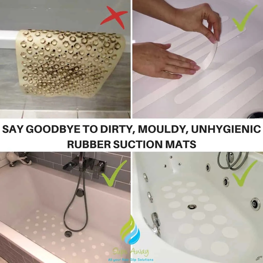 Non Slip Bath & Shower Stickers – 56x Clear Discs