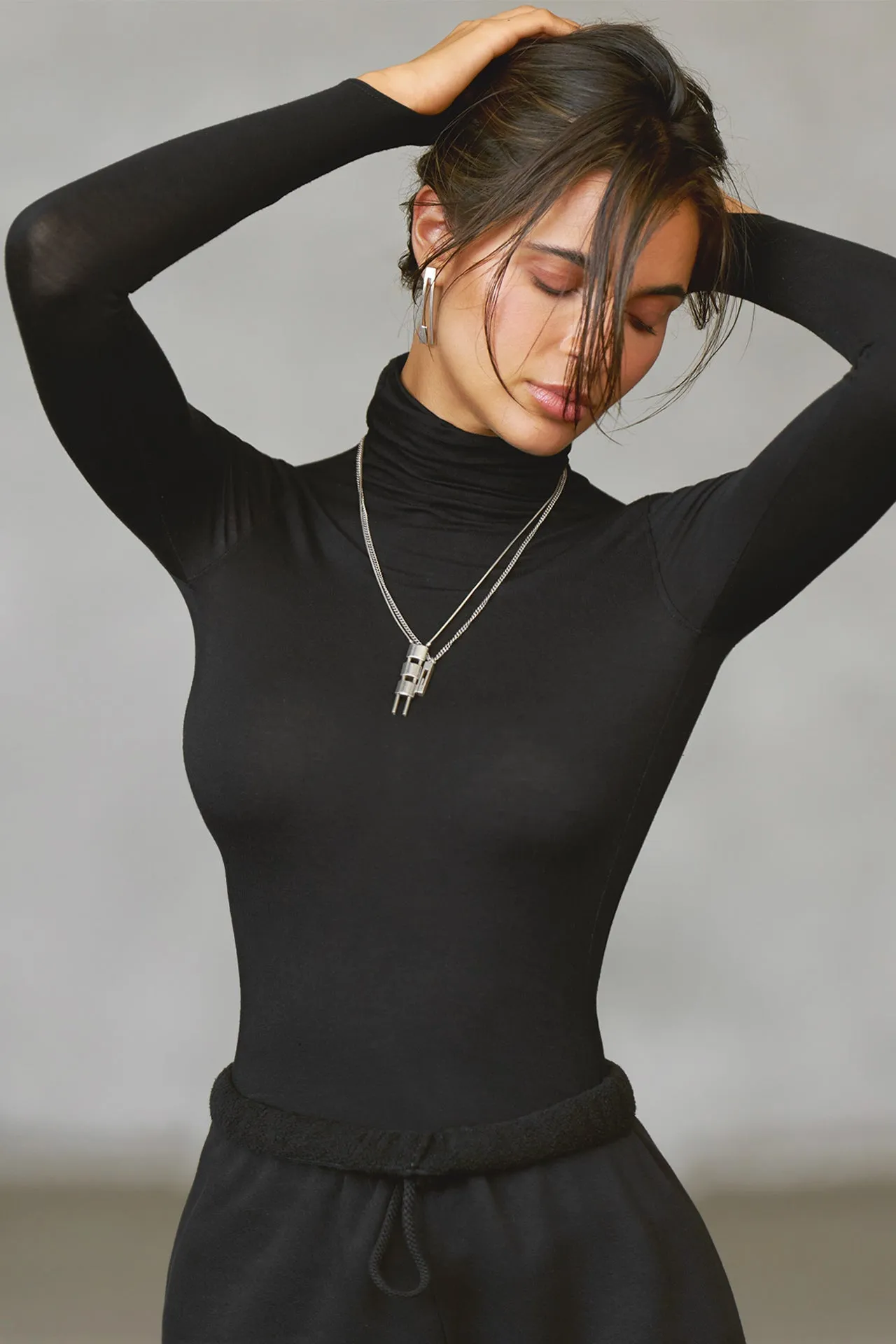 Open Back Turtleneck