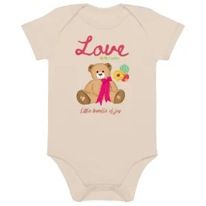 Organic cotton baby bodysuit, Bundle of Joy - Fitz & Willow