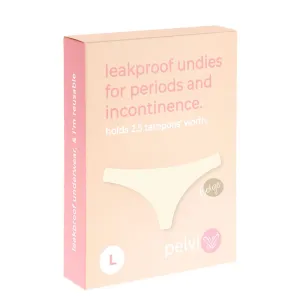 PELVI Leakproof Underwear Bikini Beige L