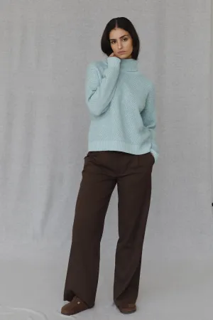 Penelope -Turtleneck with wool texture