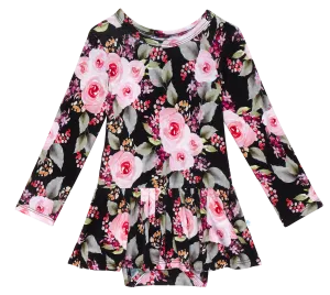 Posh Peanut Milana L/S Twirl Skirt Bodysuit